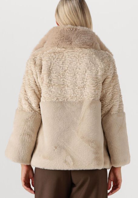 Beige FREEBIRD Faux fur jas OLISA - large