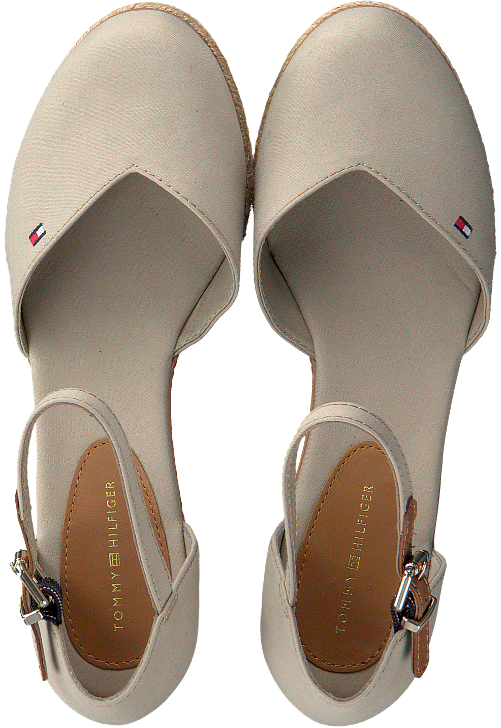 tommy hilfiger closed toe wedges