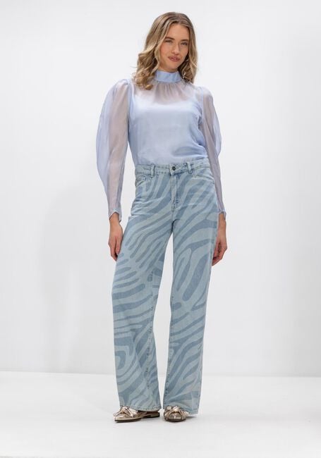 Blauwe DANTE6 Blouses OCEAN PUFFY SLEEVE TOP - large