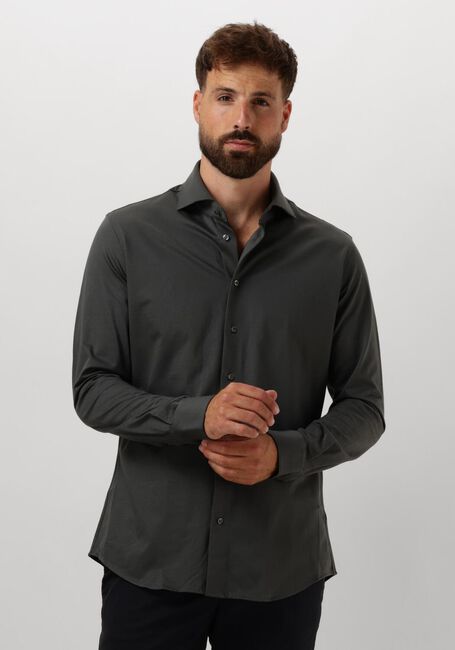 Groene PROFUOMO Klassiek overhemd SHIRT CUTAWAY SF SC KNITTED - large