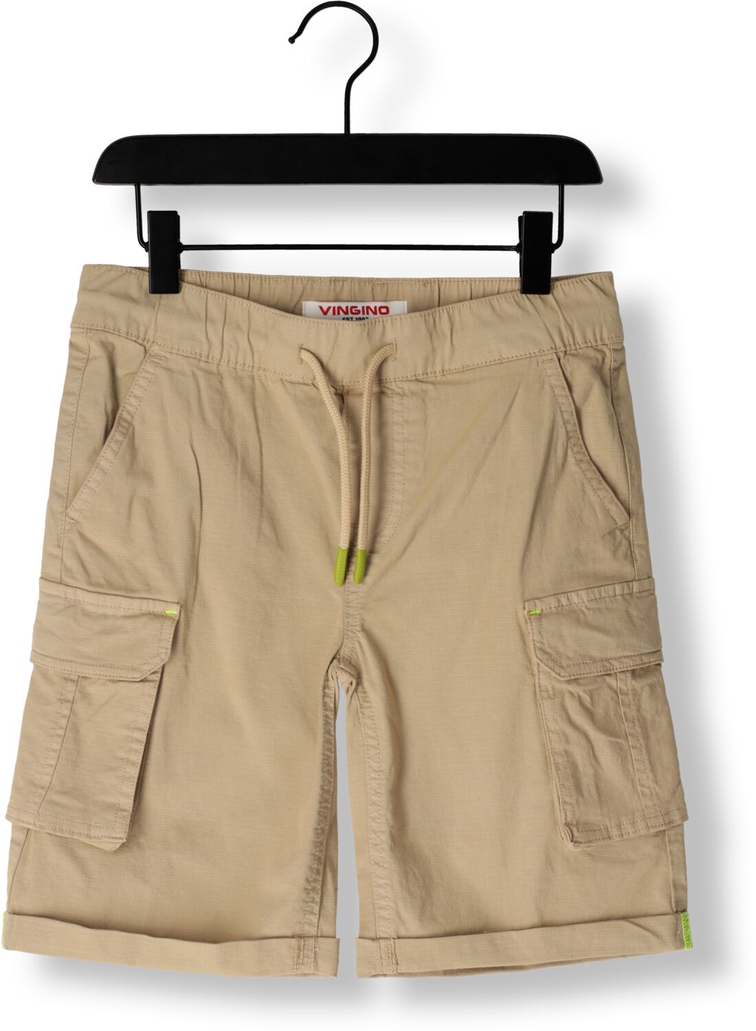 VINGINO cargo short Ribu beige Korte broek Jongens Katoen Effen 140