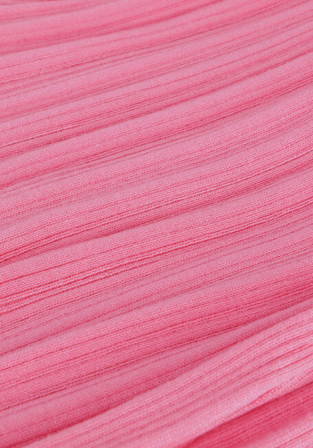 Roze NA-KD Midi jurk RIB KNITTED COLLAR MIDI DRESS - large