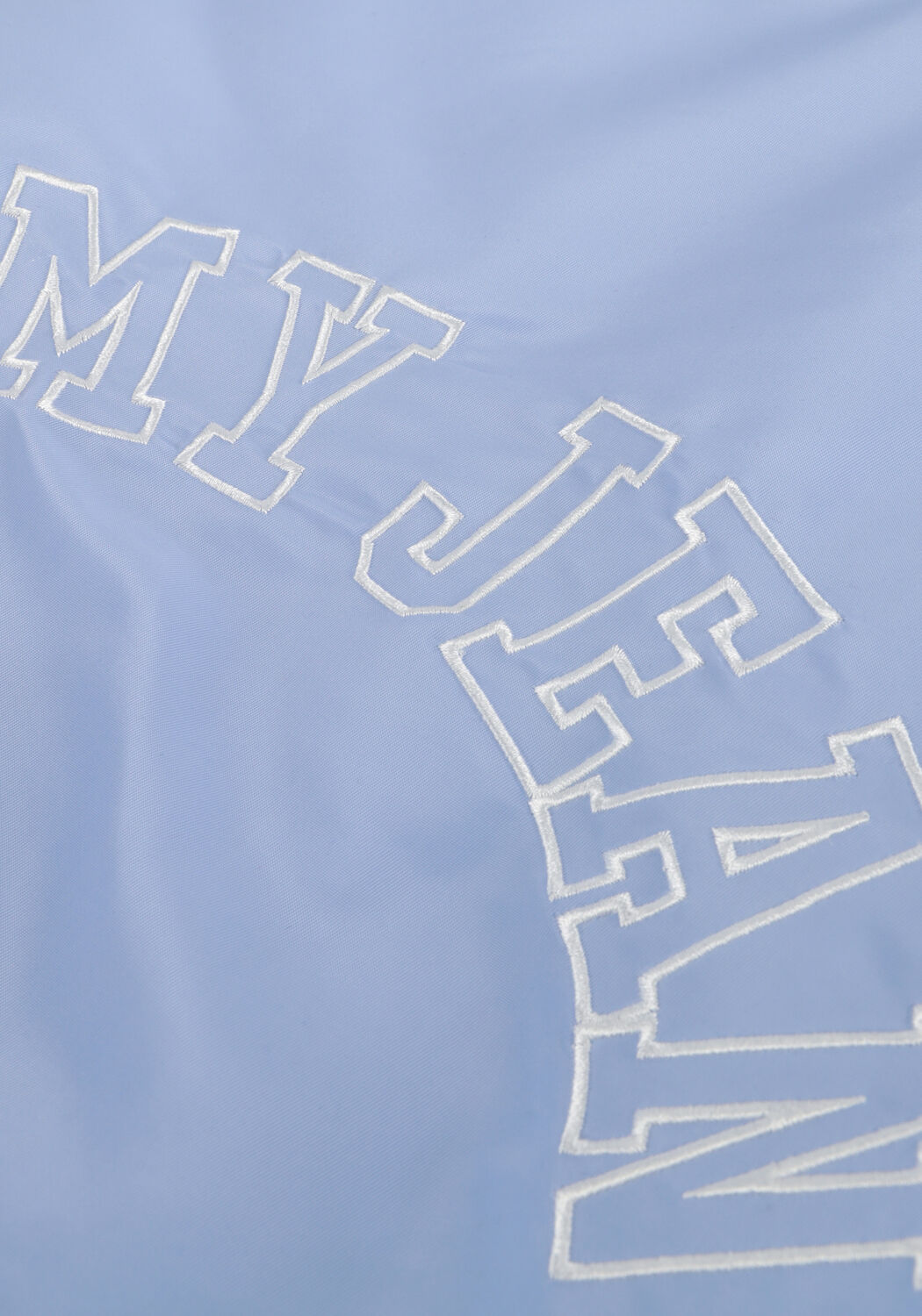 Blauwe TOMMY JEANS Jack TJW GRAPHIC SATIN BOMBER JACKET - large