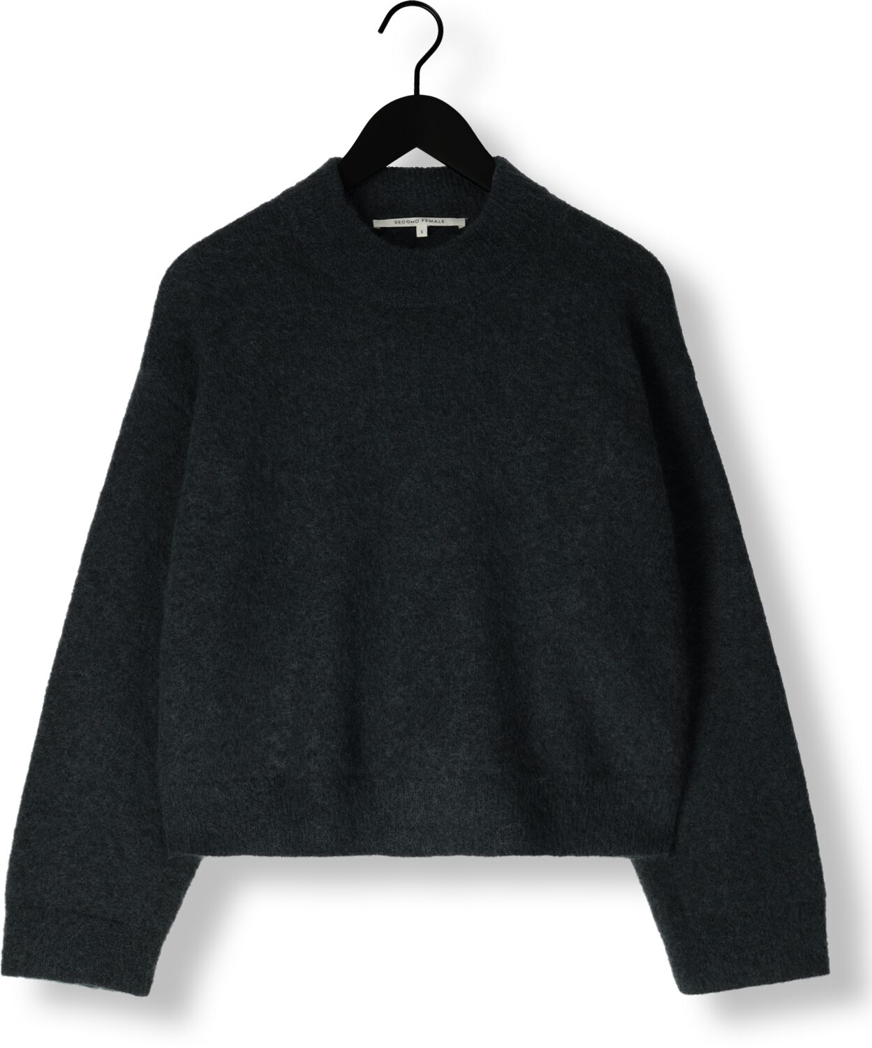 SECOND FEMALE Dames Truien & Vesten Brook Knit Drop Shoulder O-neck Grijs