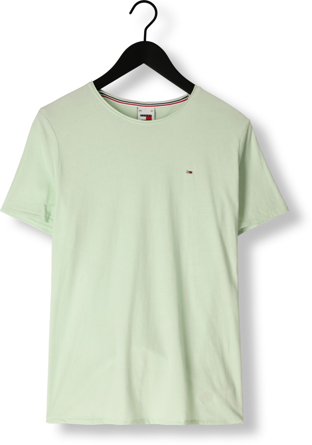 TOMMY JEANS Heren Polo's & T-shirts Tjm Xslim Jaspe C Neck Groen
