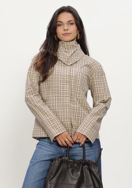 Beige ROUGE EDIT Blouses ROUREENA L/S SHIRT - large