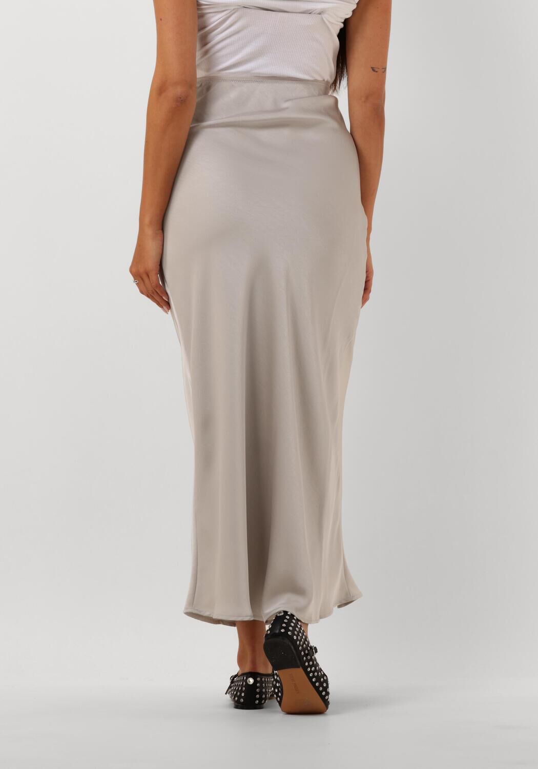 NEO NOIR Dames Rokken Vicky Heavy Sateen Skirt Zilver