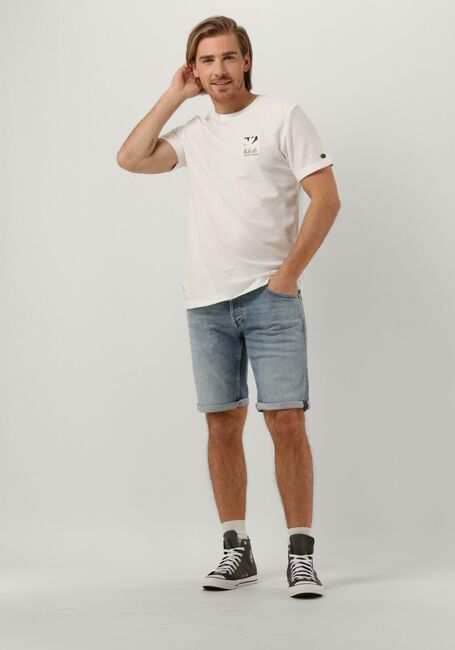 Lichtblauwe CAST IRON Jeans SHIFTBACK SHORTS BRIGHT SUN FADED - large