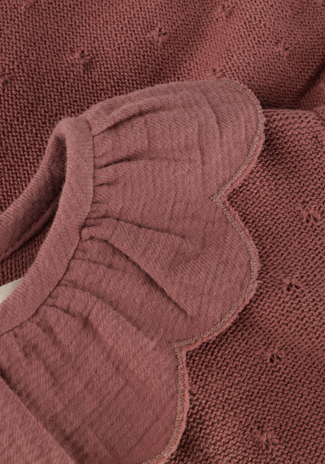 Roze QUINCY MAE Trui PETAL KNIT SWEATER - large