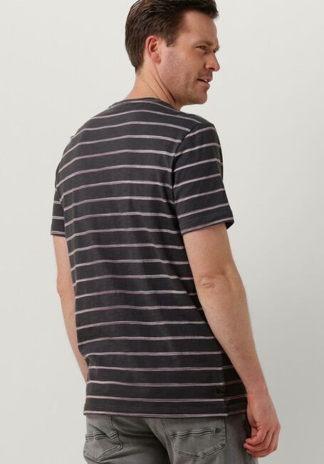 Donkerblauwe PME LEGEND T-shirt SHORT SLEEVE R-NECK SPACE YD STRIPED JERSEY - large