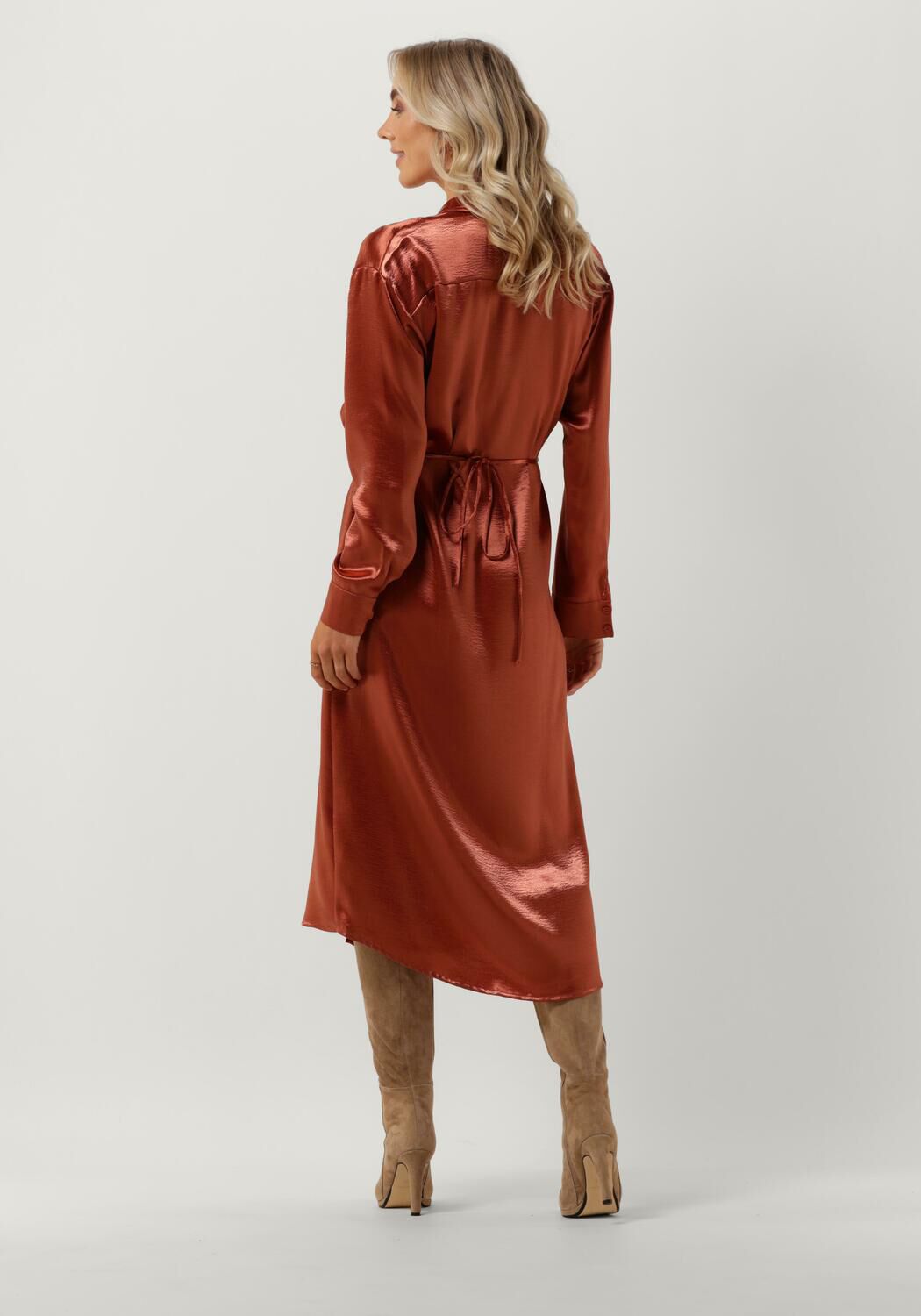 Koperkleurige jurk on sale
