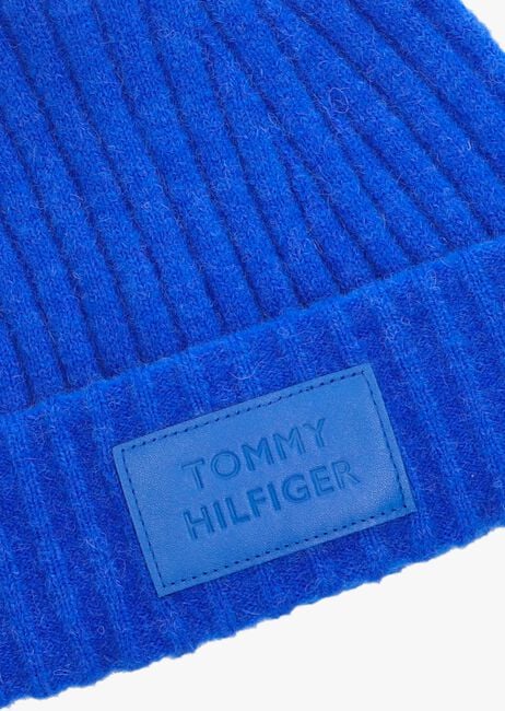 Blauwe TOMMY HILFIGER Muts MODERN BEANIE - large