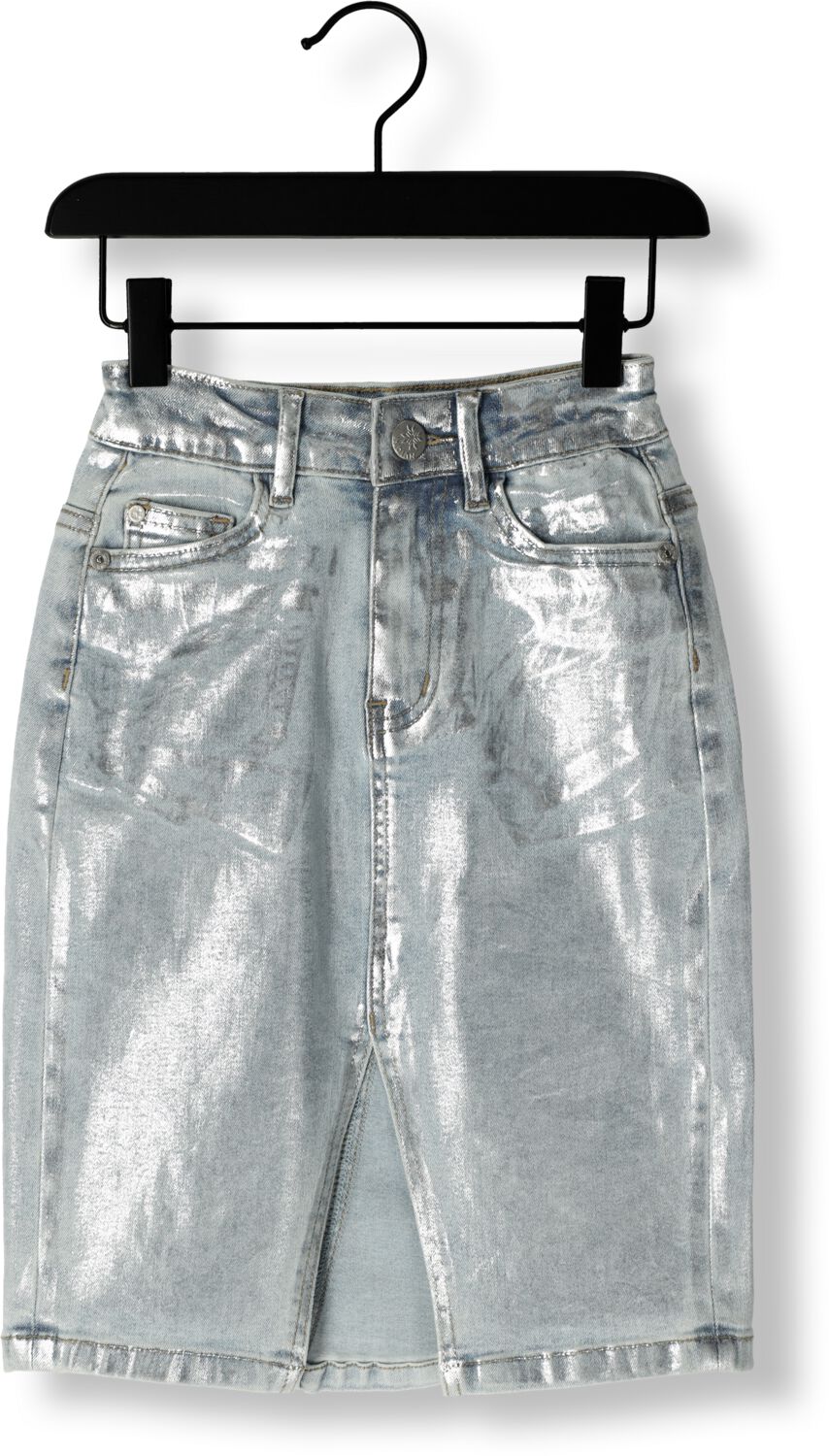 INDIAN BLUE JEANS Meisjes Rokken Long Denim Skirt Silver Zilver