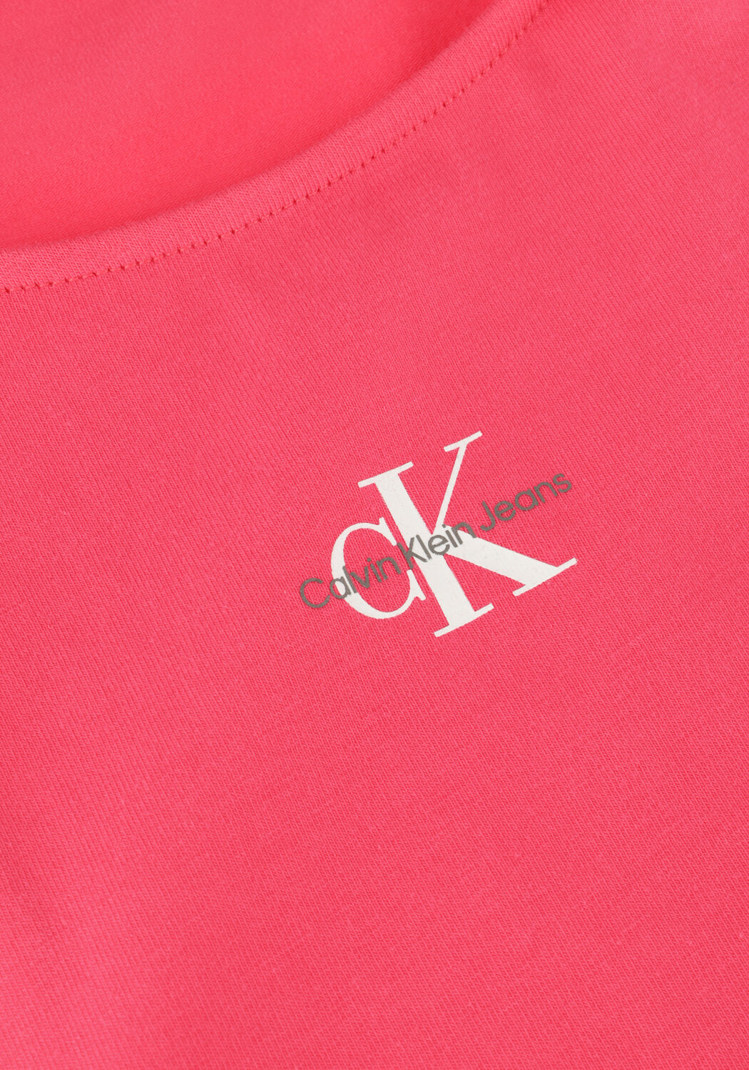 Roze CALVIN KLEIN Top MICRO MONOLOGO RACER BACK - large