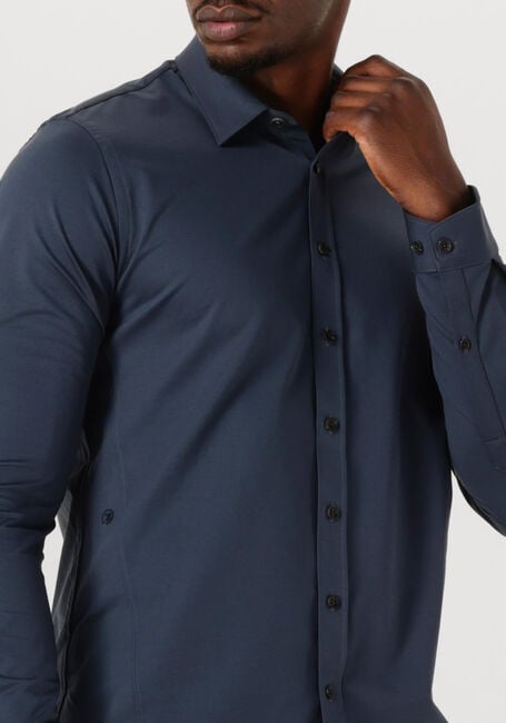 Donkerblauwe CAST IRON Klassieke overhemden CF TECH TWILL JERSEY - large