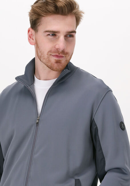 Grijze BLS HAFNIA Jack WALDO TRACKJACKET - large