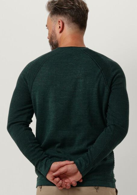 Groene CAST IRON Trui CREWNECK COTTON HEATHER PLATED CREWNECK - large