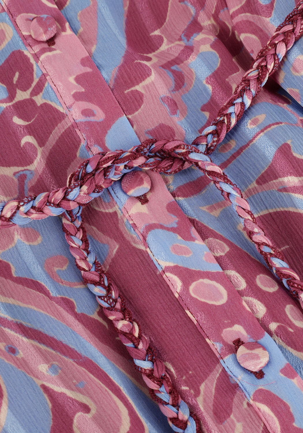 Paarse FABIENNE CHAPOT Midi jurk MARILENE DRESS 117 - large