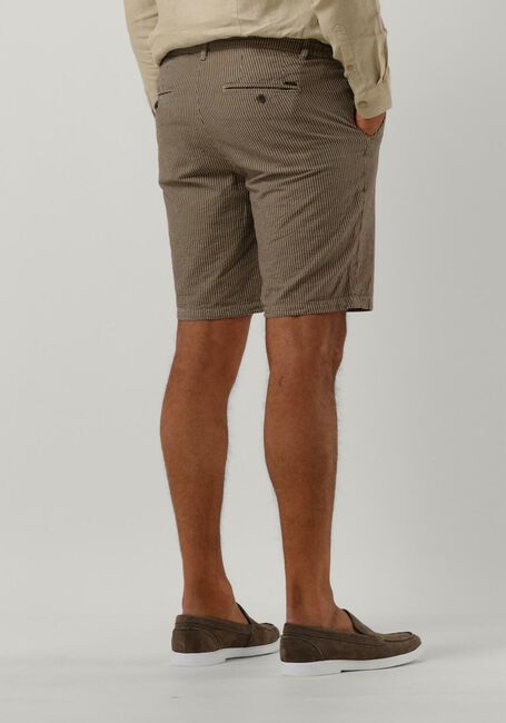 Bruine DSTREZZED Korte broek LANCASTER JOGGER SHORTS SEERSUCKER STRIPE - large