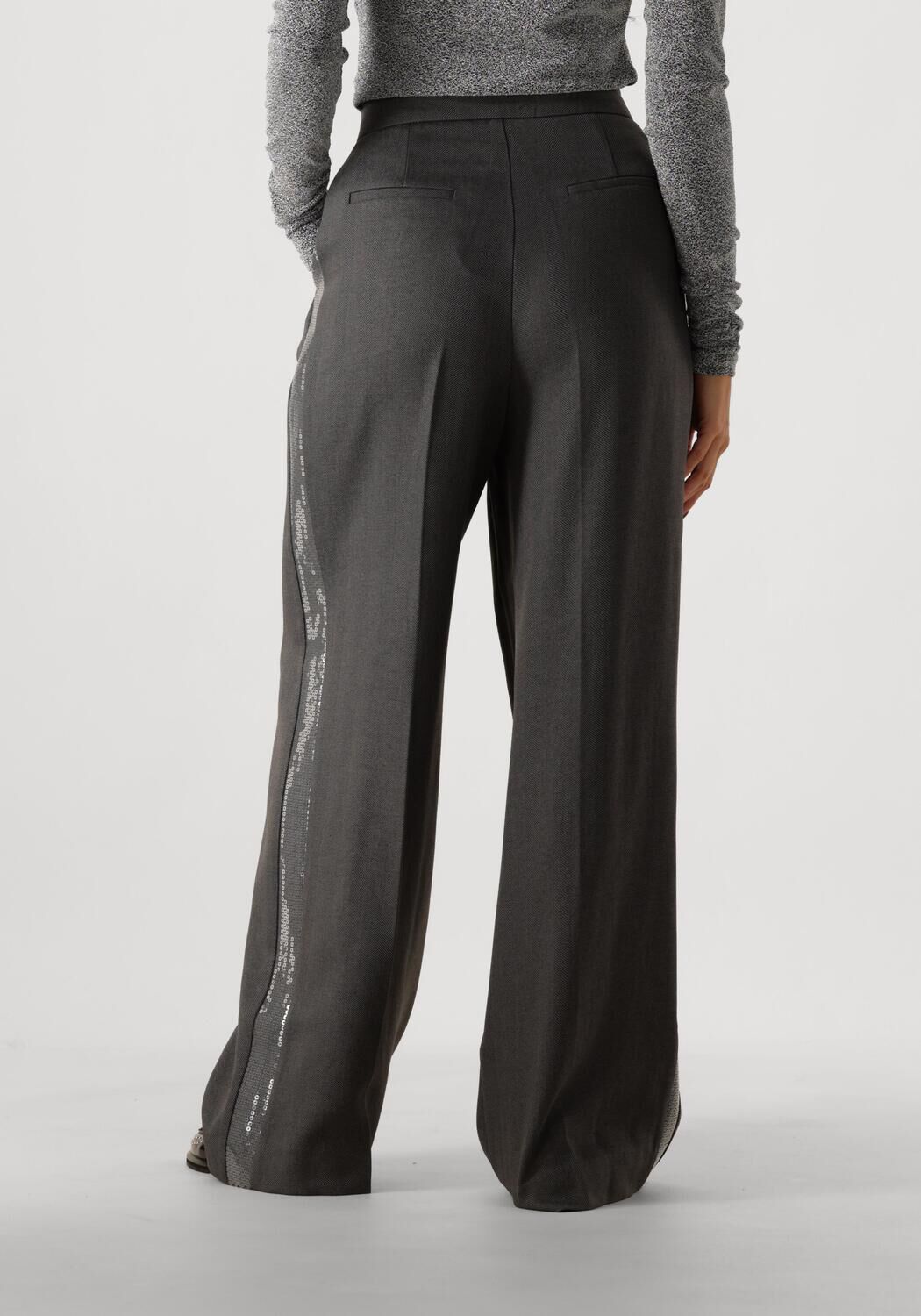 AAIKO Dames Broeken Saba Sequins Pes 356 Grijs