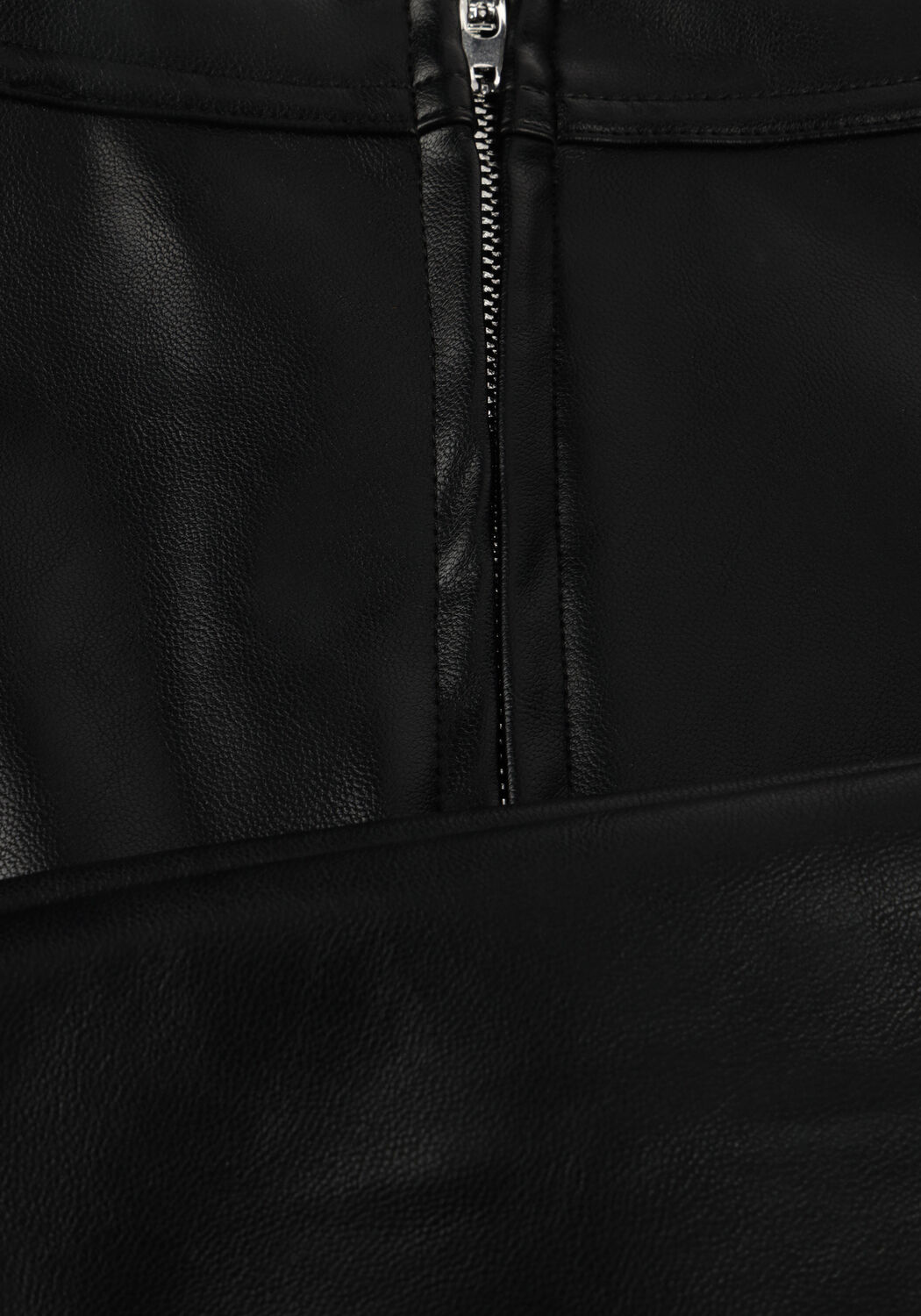 Zwarte NEO NOIR Midirok RAYA FAUX LEATHER SKIRT - large