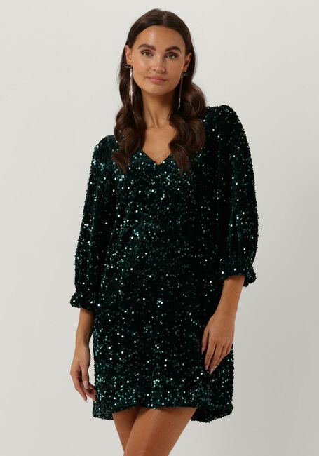Groene SECOND FEMALE Mini jurk WINTERNALIA DRESS - large