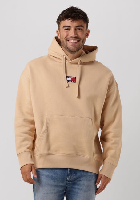Camel TOMMY JEANS Sweater TJM TOMMY BADGE HOODIE - large