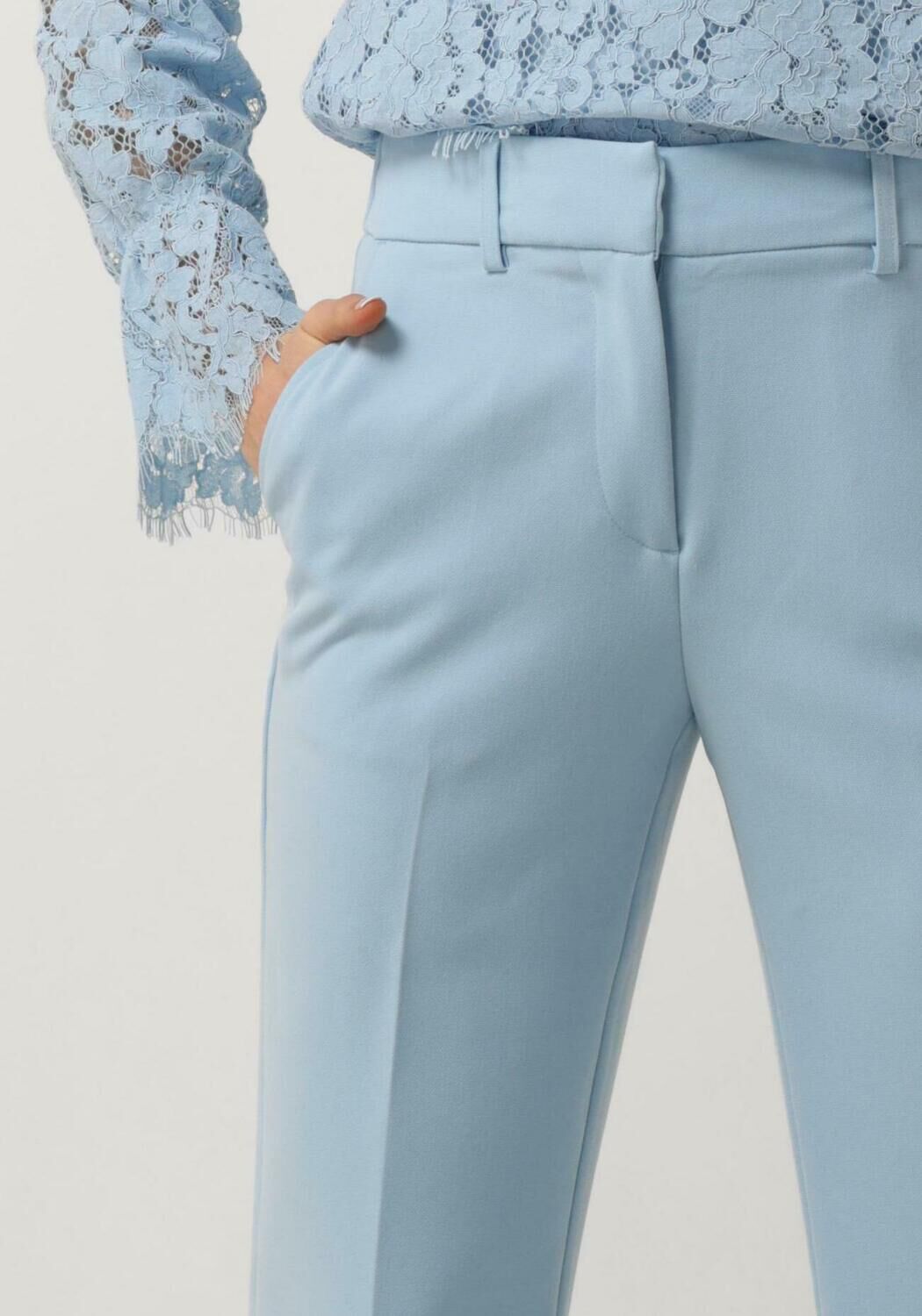 Y.A.S. Dames Broeken Yaslikka Hw Pants S. Lichtblauw