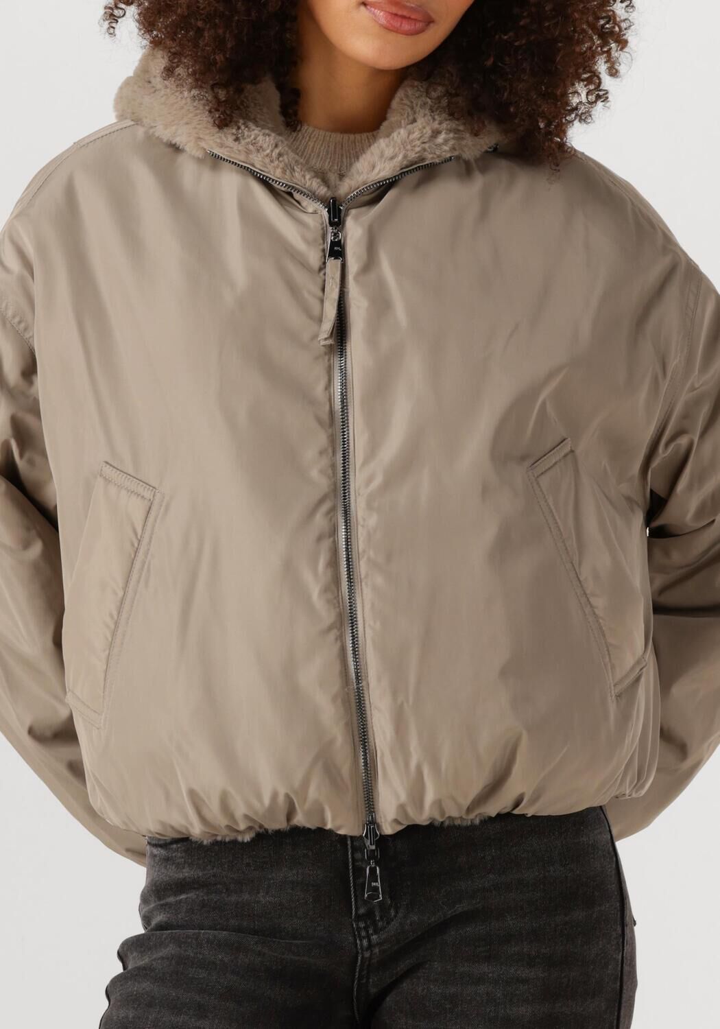 Taupe BEAUMONT Gewatteerde jas MAX JACKET - large