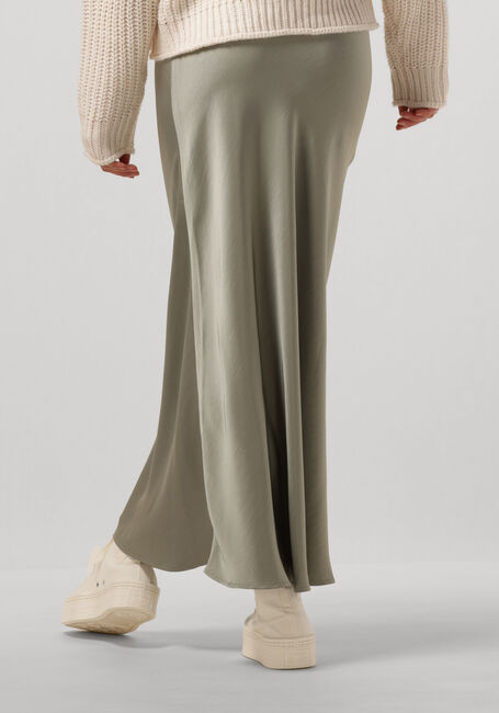 Groene NEO NOIR Maxirok VICKY HEAVY SATEEN SKIRT - large