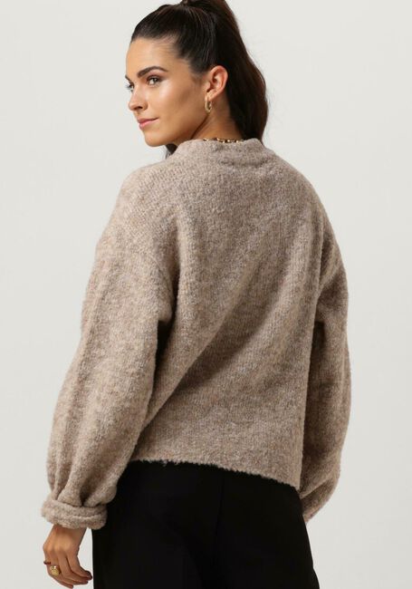 Zand NOTRE-V Trui NV-CLARICE BOUCLE KNIT BLOUSE - large