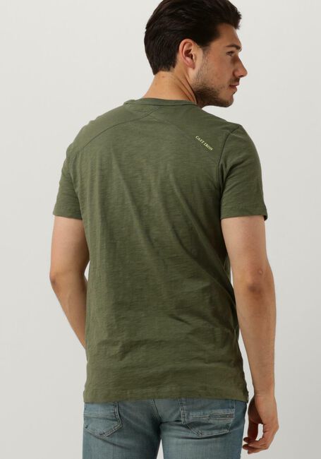 Groene CAST IRON T-shirt SHORT SLEEVE R-NECK SLUB JERSEY - large