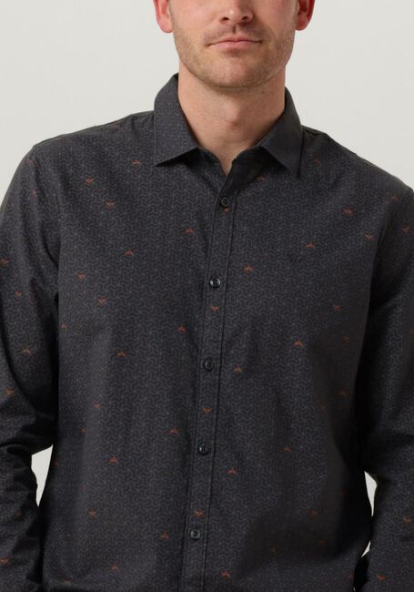 Donkerblauwe PME LEGEND Casual overhemd LONG SLEEVE SHIRT PRINT ON CTN SLUB - large