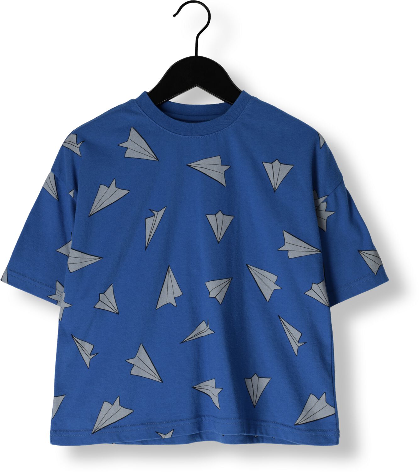 Jelly Mallow Jongens Polo's & T-shirts Paper Airplane T-shirt Blauw-11Y