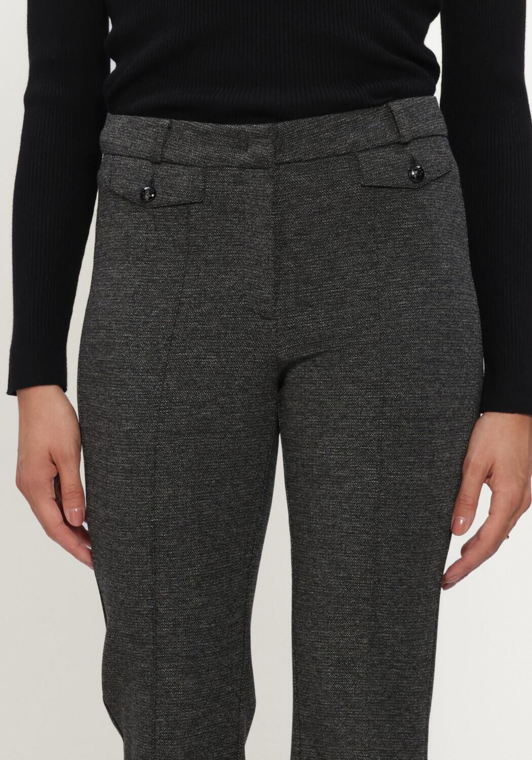 Zwarte CAMBIO Flared broek FLEUR - large