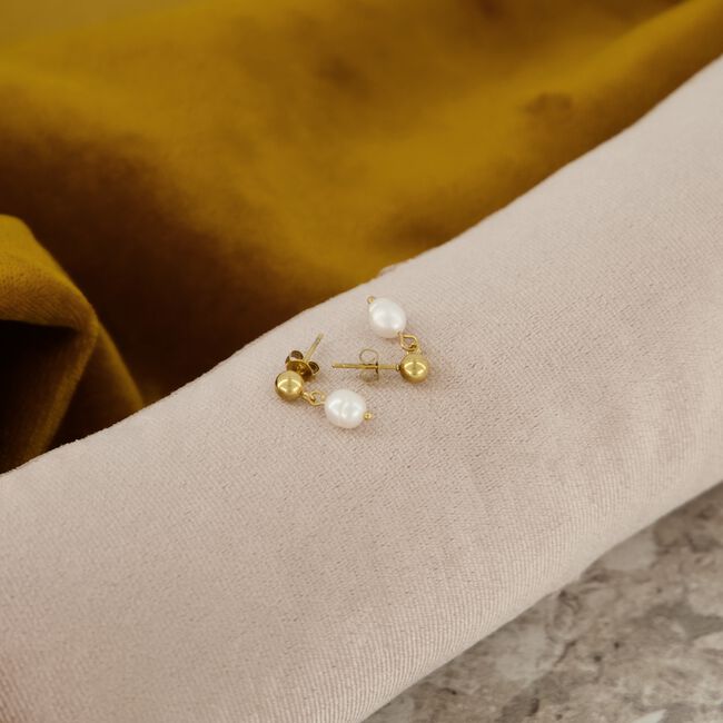 Goudkleurig NOTRE-V Oorbellen OORBEL STUD PAREL Goudkleurig NOTRE-V Oorbellen OORBEL STUD PAREL - large