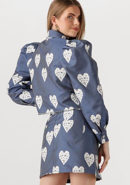 Blauwe STUDIO AMAYA Spijkerjas HEART JACKET - large
