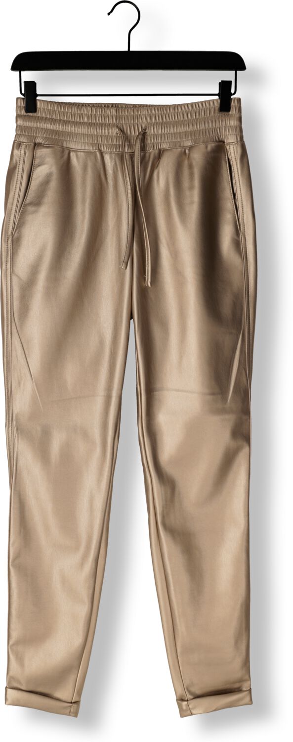 NUKUS Dames Broeken Paris Pants Pu Antraciet
