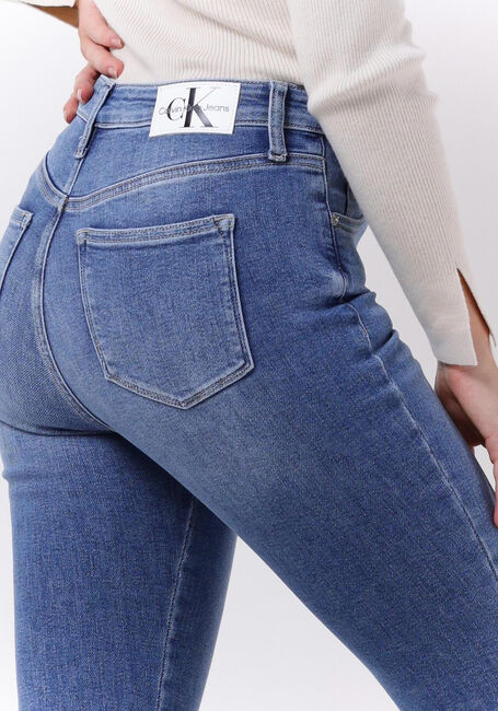 Blauwe CALVIN KLEIN Skinny jeans HIGH RISE SUPER SKINNY ANKLE - large
