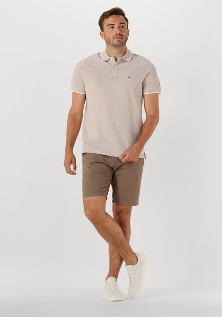 Beige TOMMY HILFIGER Polo LINEN PIQUE REG POLO - large
