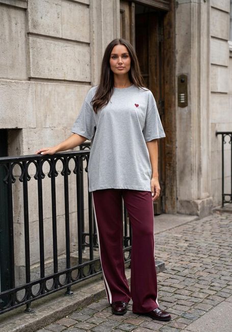 Grijze CATWALK JUNKIE Top OVERSIZED GRAPHIC TSHIRT - large