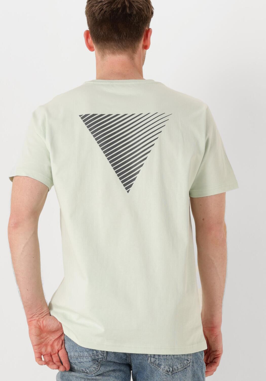 PURE PATH Heren Polo's & T-shirts Regular Fit Crewneck Ss T-shirts Groen