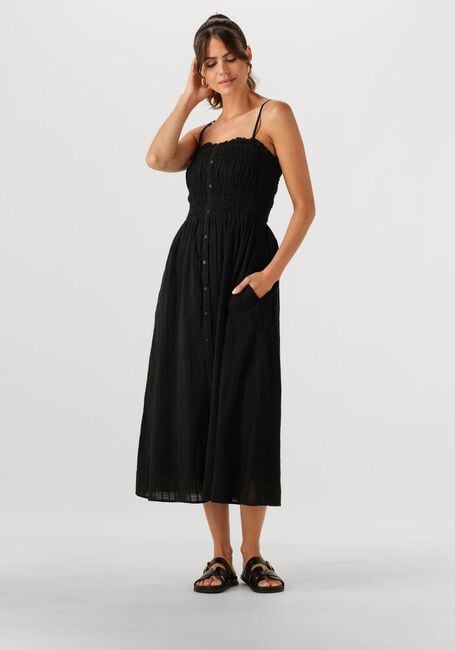 Zwarte MSCH COPENHAGEN Midi jurk MSCHBRIONA STRAP DRESS - large