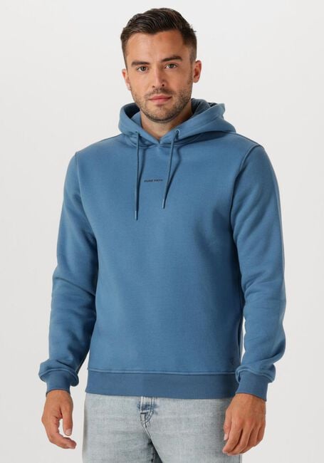 Blauwe PURE PATH Sweater REGULAR FIT HOODIE LS SWEATERS - large