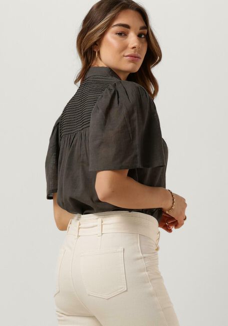 Donkergrijze RUBY TUESDAY Blouses IMEE COLLAR PINTUCK BLOUSE - large