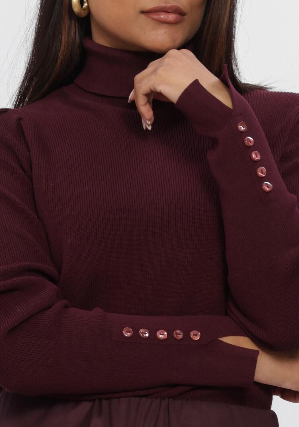 Bordeaux NUKUS Coltrui SILVI PULLOVER PLAIN - large