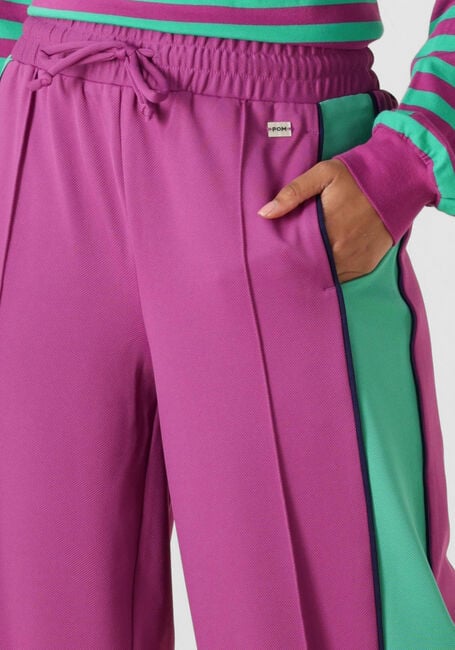 Paarse POM AMSTERDAM Broeken TRACKPANTS COLOURBLOCK WILD PURPLE - large