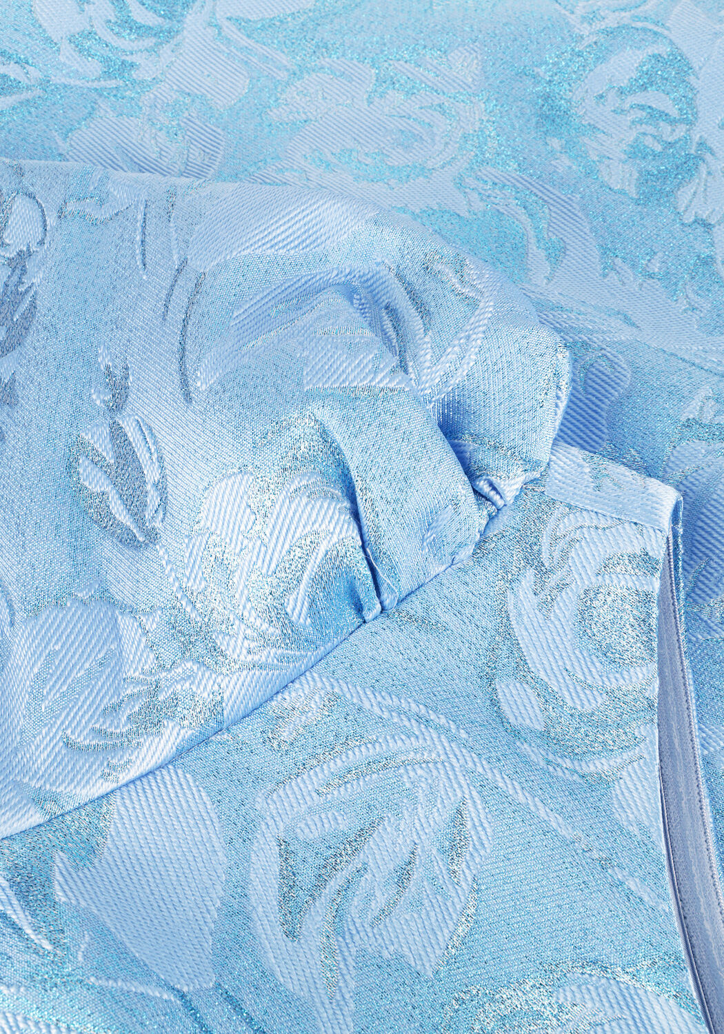 Lichtblauwe FREEBIRD Mini jurk DANIA FLOWER - large