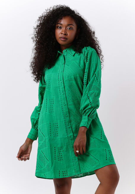 Groene Y.A.S. Mini jurk YASSADO LS SHIRT DRESS - large