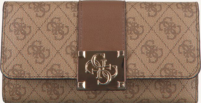 Bruine GUESS Portemonnee LOGO CITY SLG POCKET TRIFOLD Bruine GUESS Portemonnee LOGO CITY SLG POCKET TRIFOLD - large